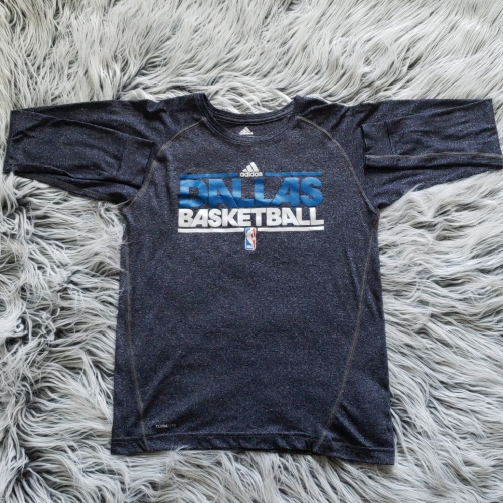 Boy's Adidas Dallas Mavericks Dri Fit Long Sleeve